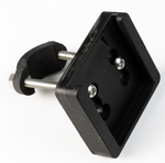 Scrubi golf club cleaner bracket that attached to a golf cart