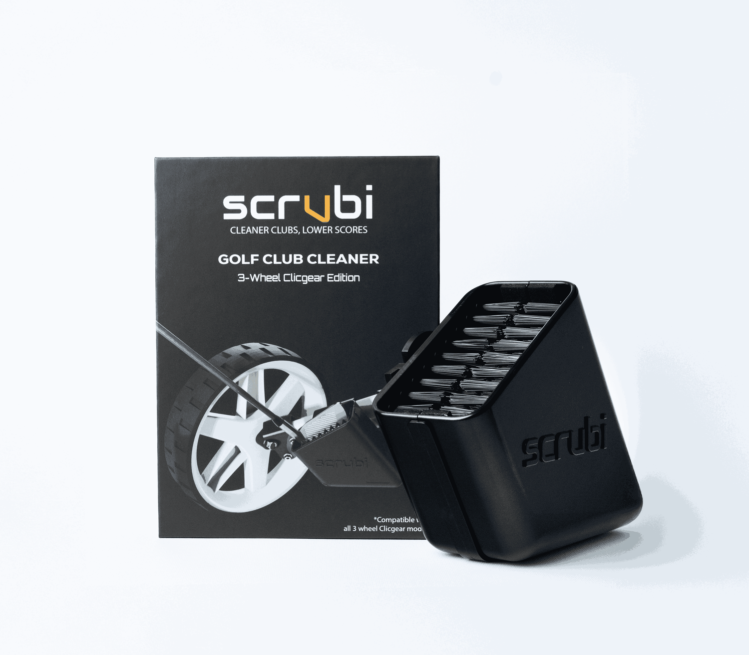 Scrubi Golf Club Cleaner 3-WHEEL CLICGEAR EDITION